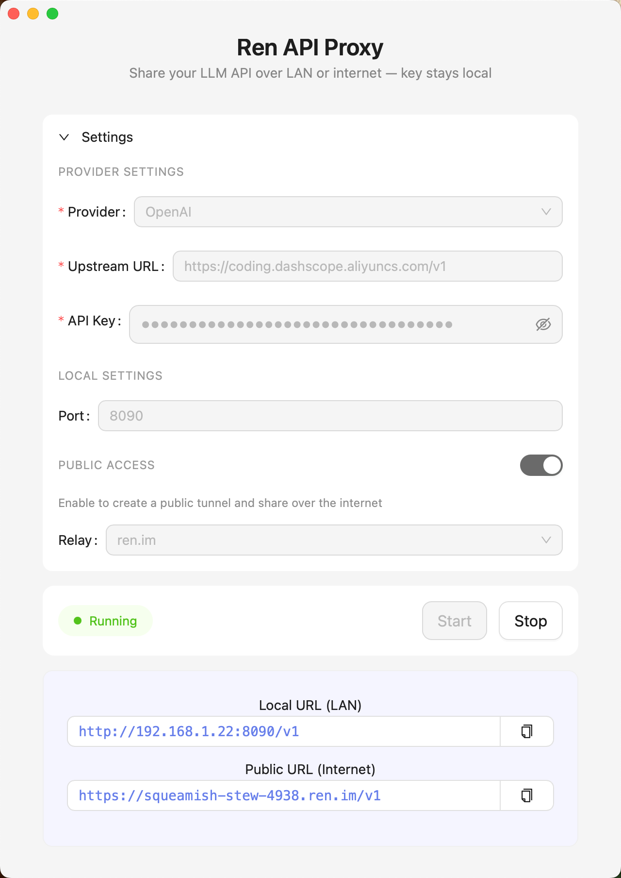 Ren API Proxy